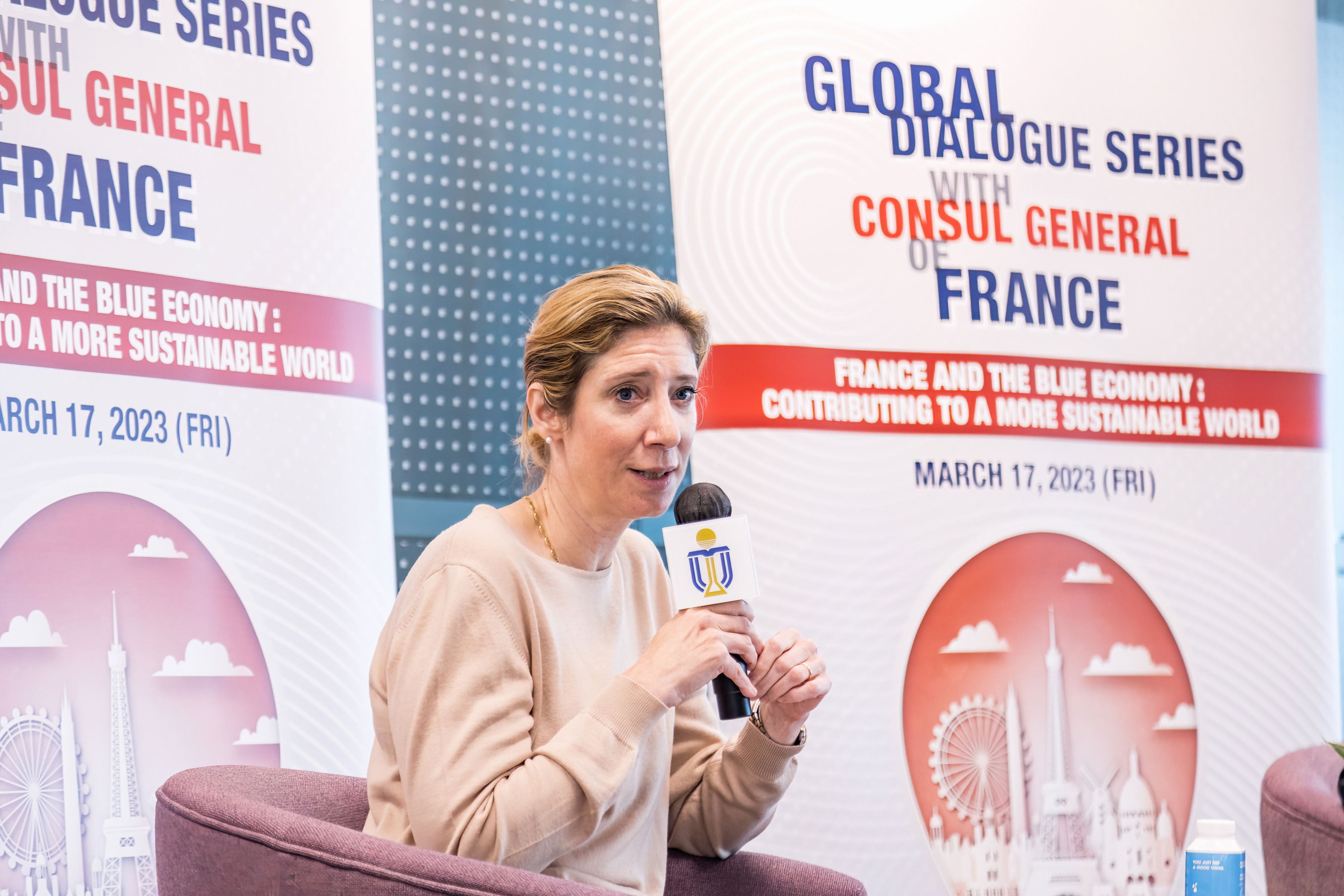 The Consul General of France in Hong Kong and Macau Ms. Christile DRULHE shares her insight on sustainability issues, with a focus on the blue economy and joint international effort.