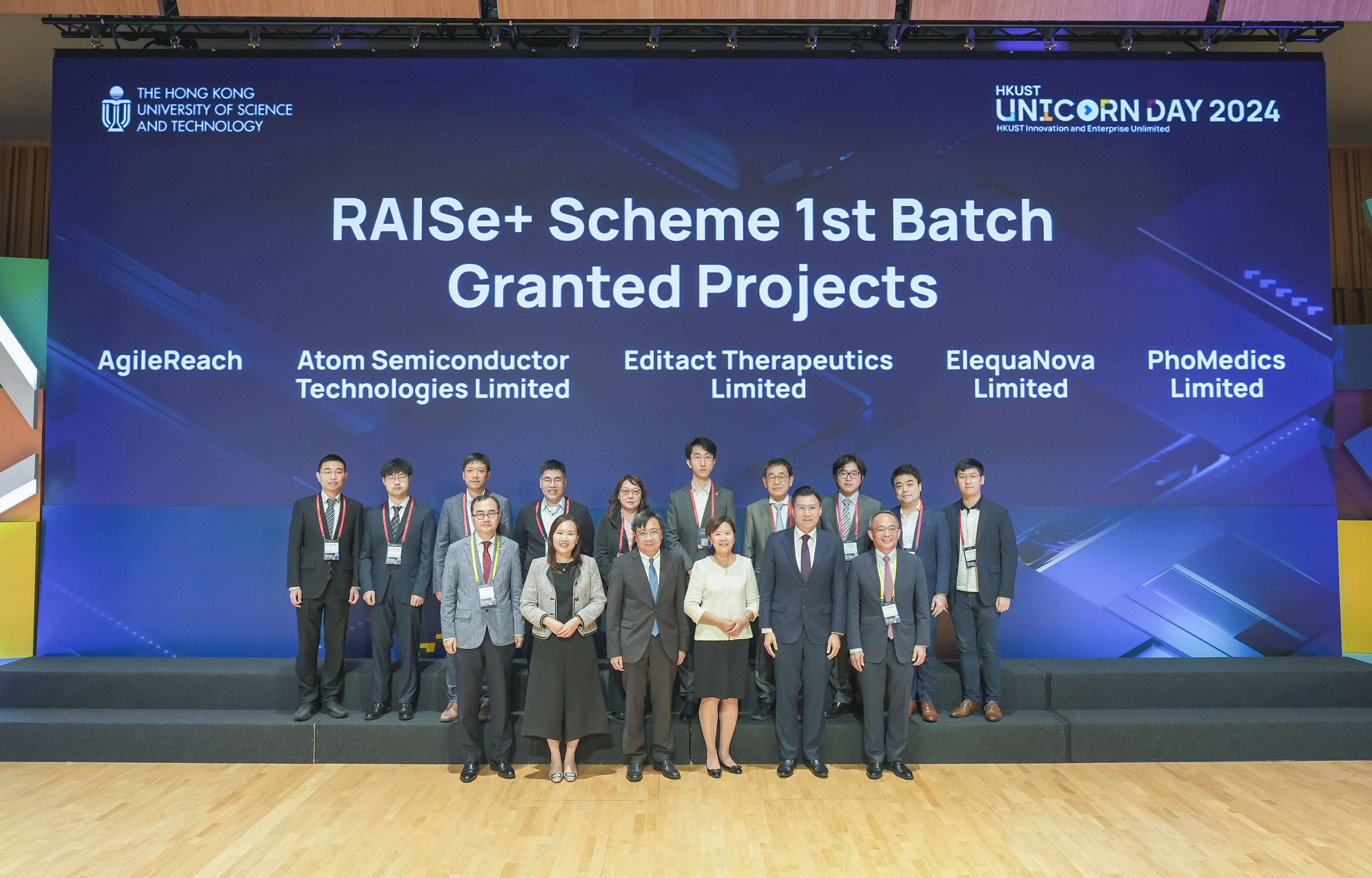 The event also recognizes five award-winning projects under the government’s Research, Academic and Industry Sectors One-plus Scheme (RAISe+).